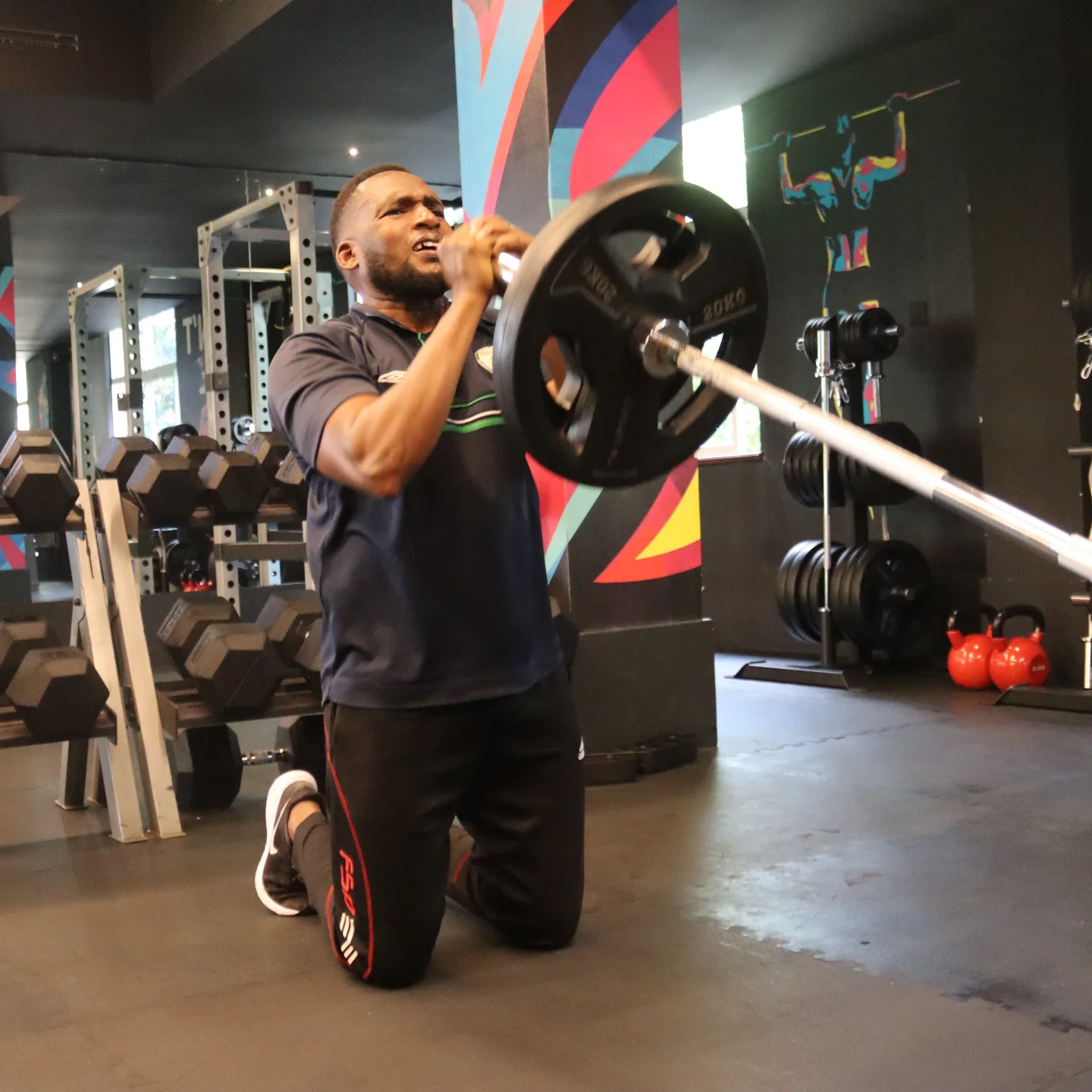 Strength training area